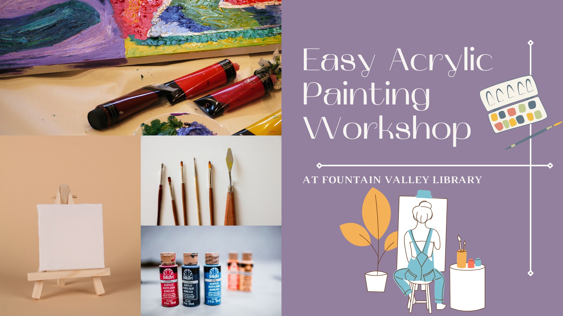OC Public Libraries: Easy Acrylic Painting for Families