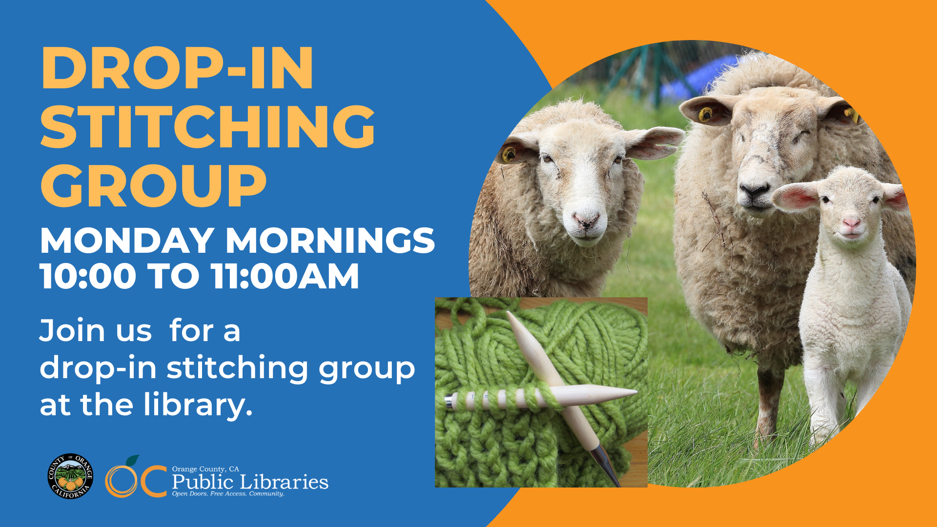 OC Public Libraries: Drop-In Stitching Group