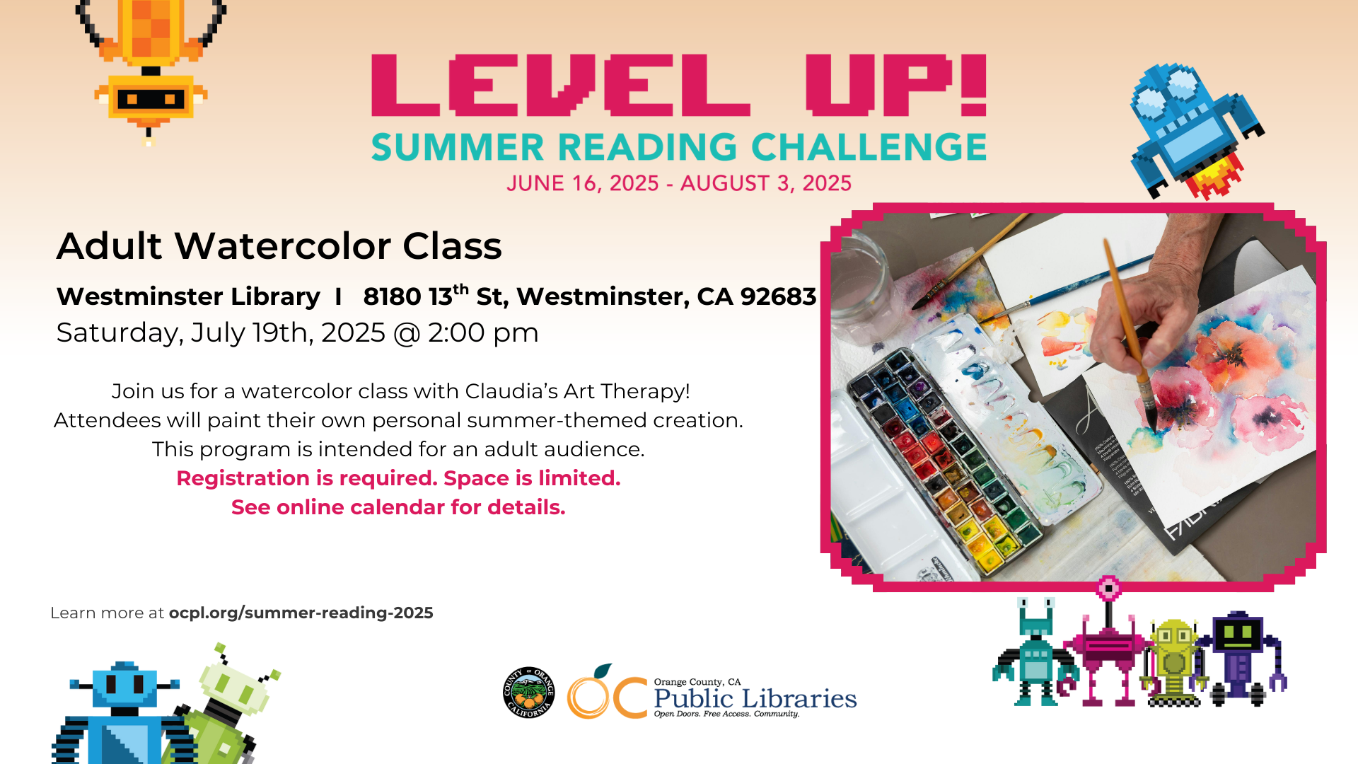 Watercolor Class Adult Painting Program