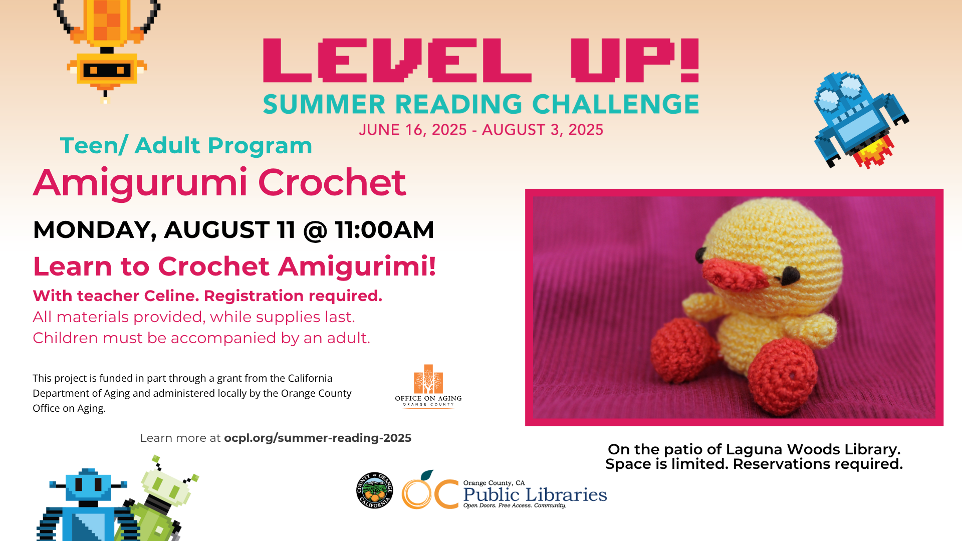 OC Public Library: Learn to Crochet Amigurimi