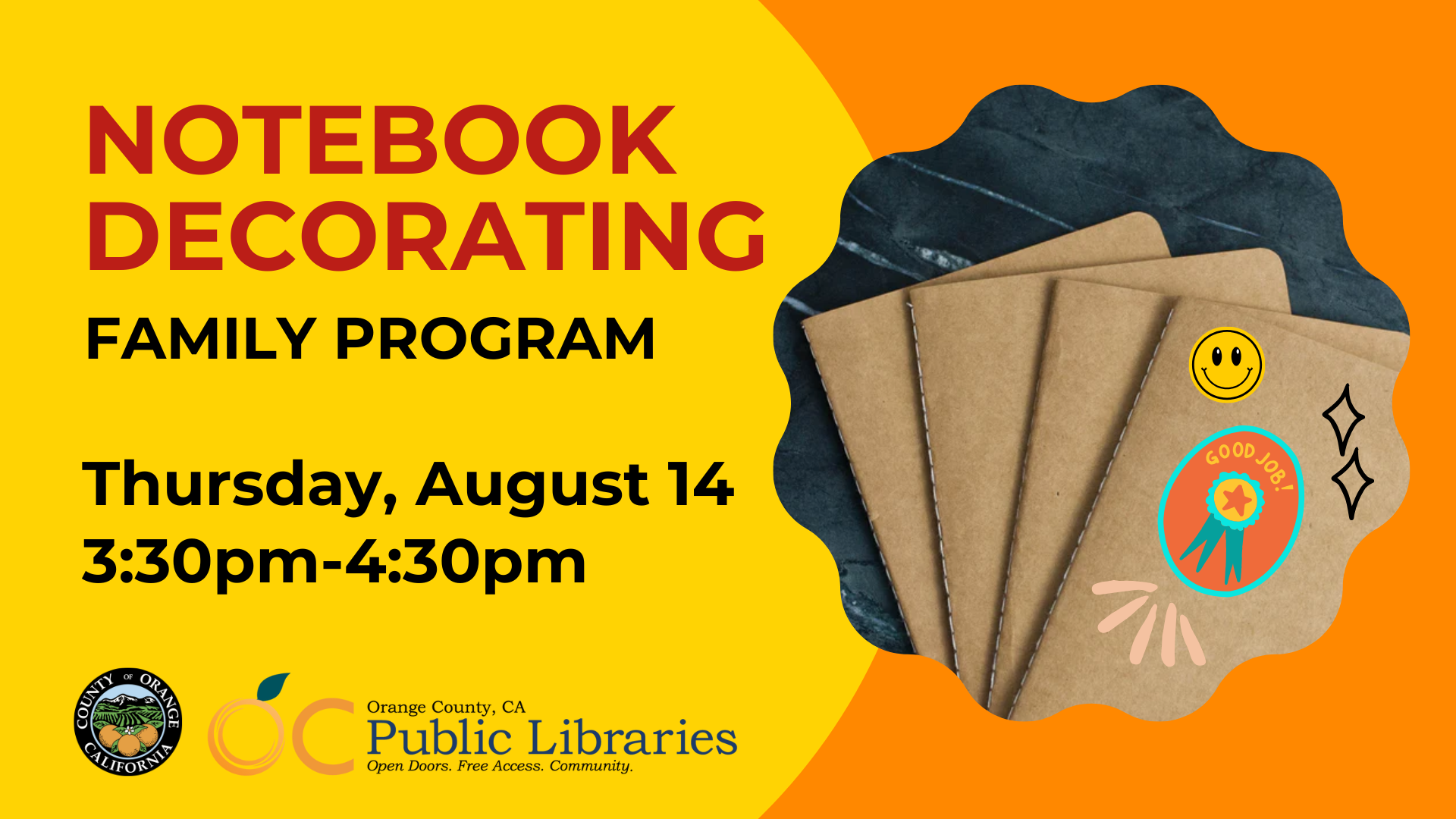 OC Public Library: Back to School Notebook Decorating