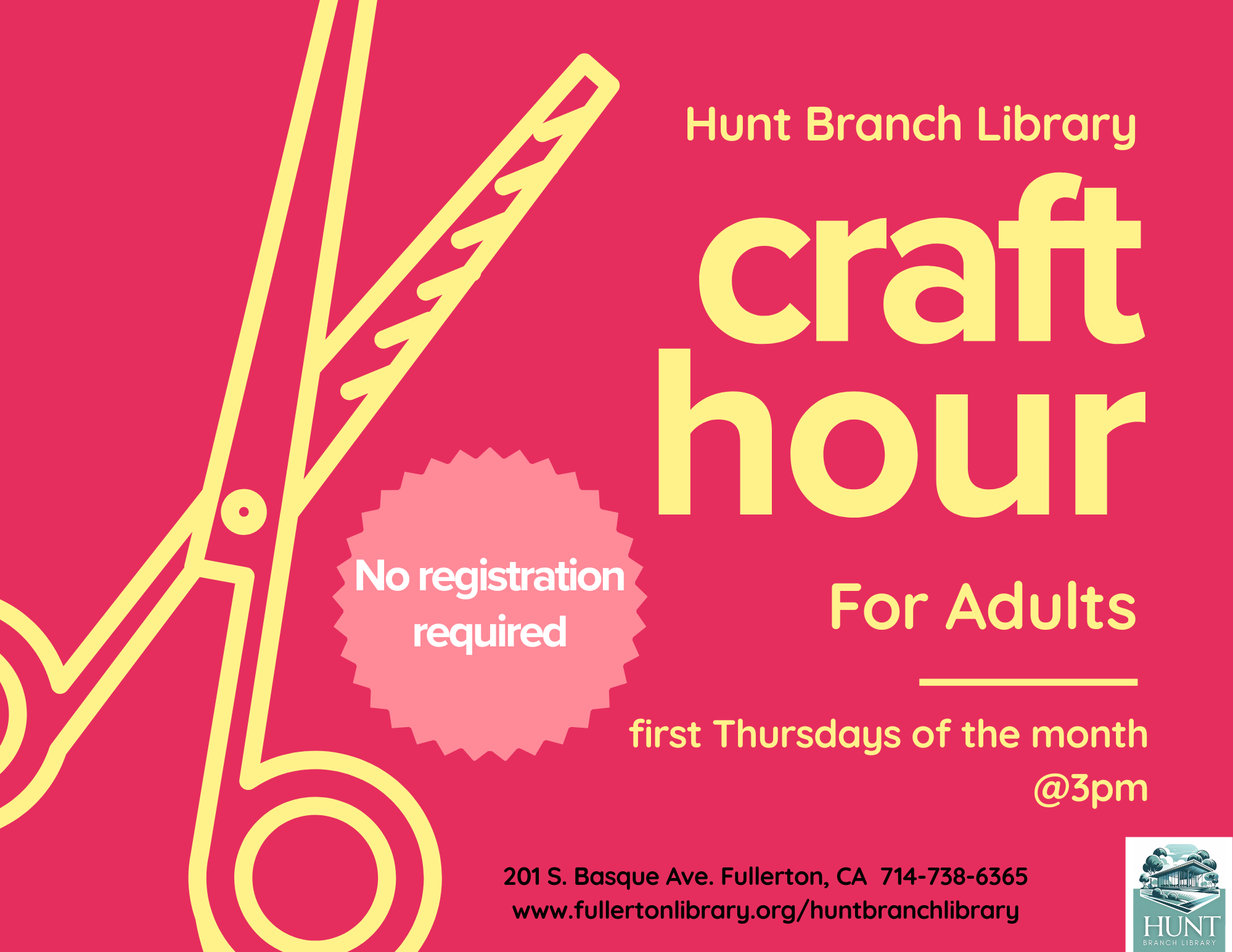 Hunt Branch Library: Craft Hour