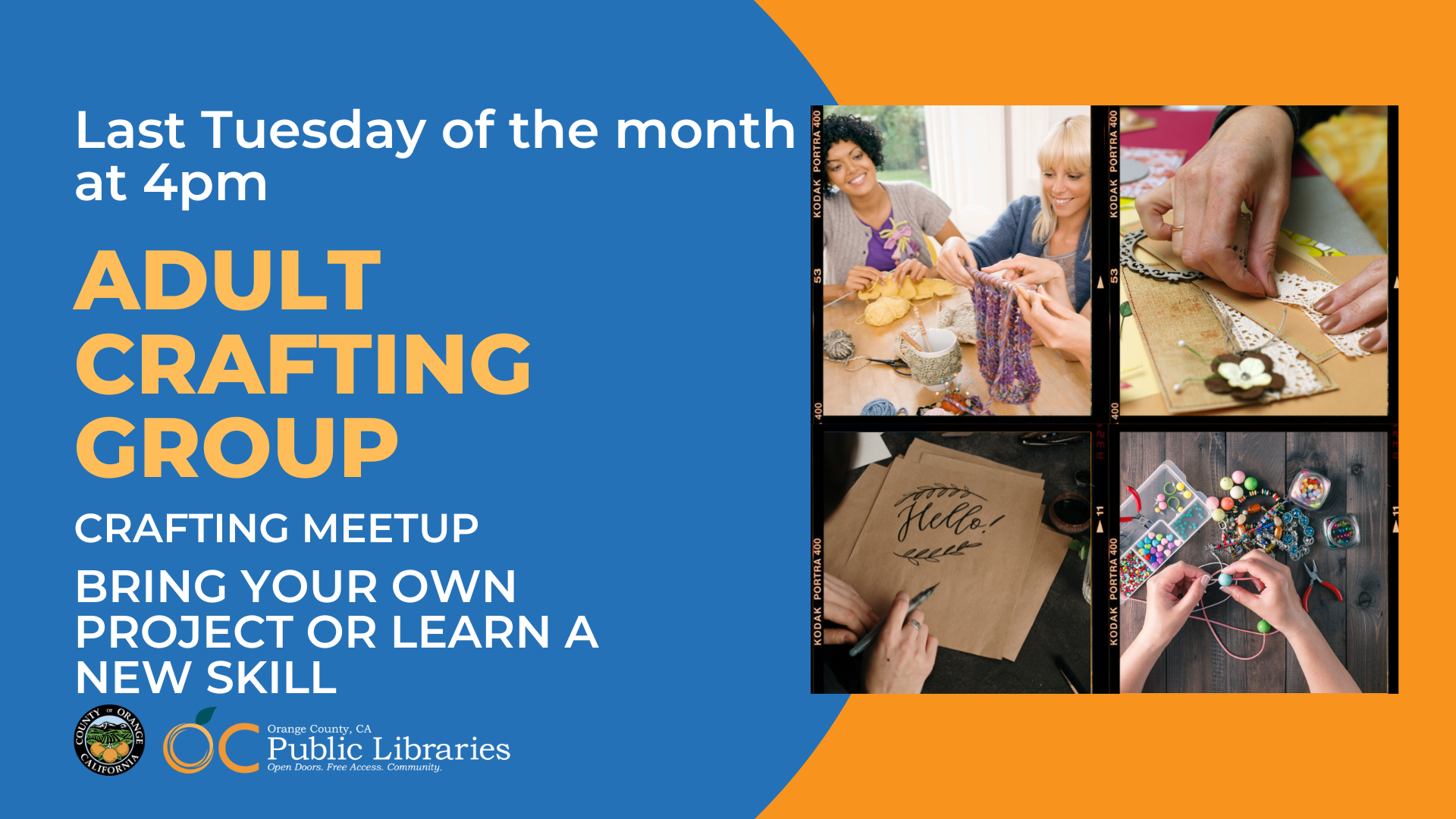 OC Public Libraries: Adult Crafting Group