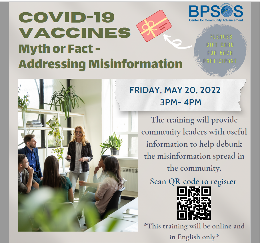 BPSOS COVID-19 Vaccines: Myth or Fact Workshop