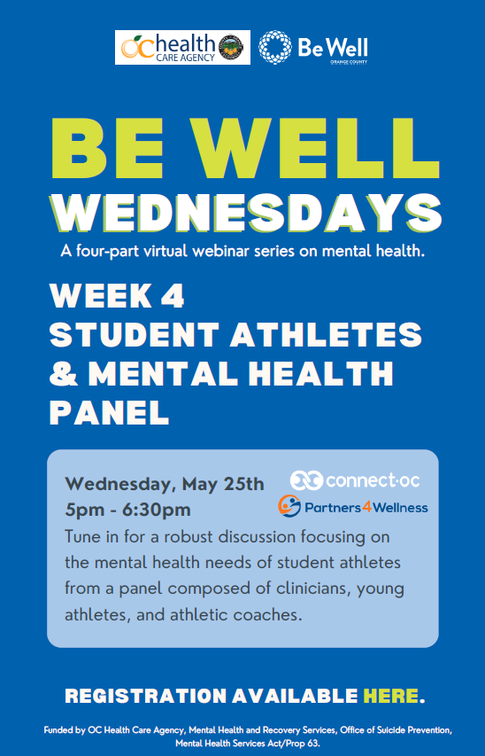Be Well Wednesday: Student Athlete Mental Health 