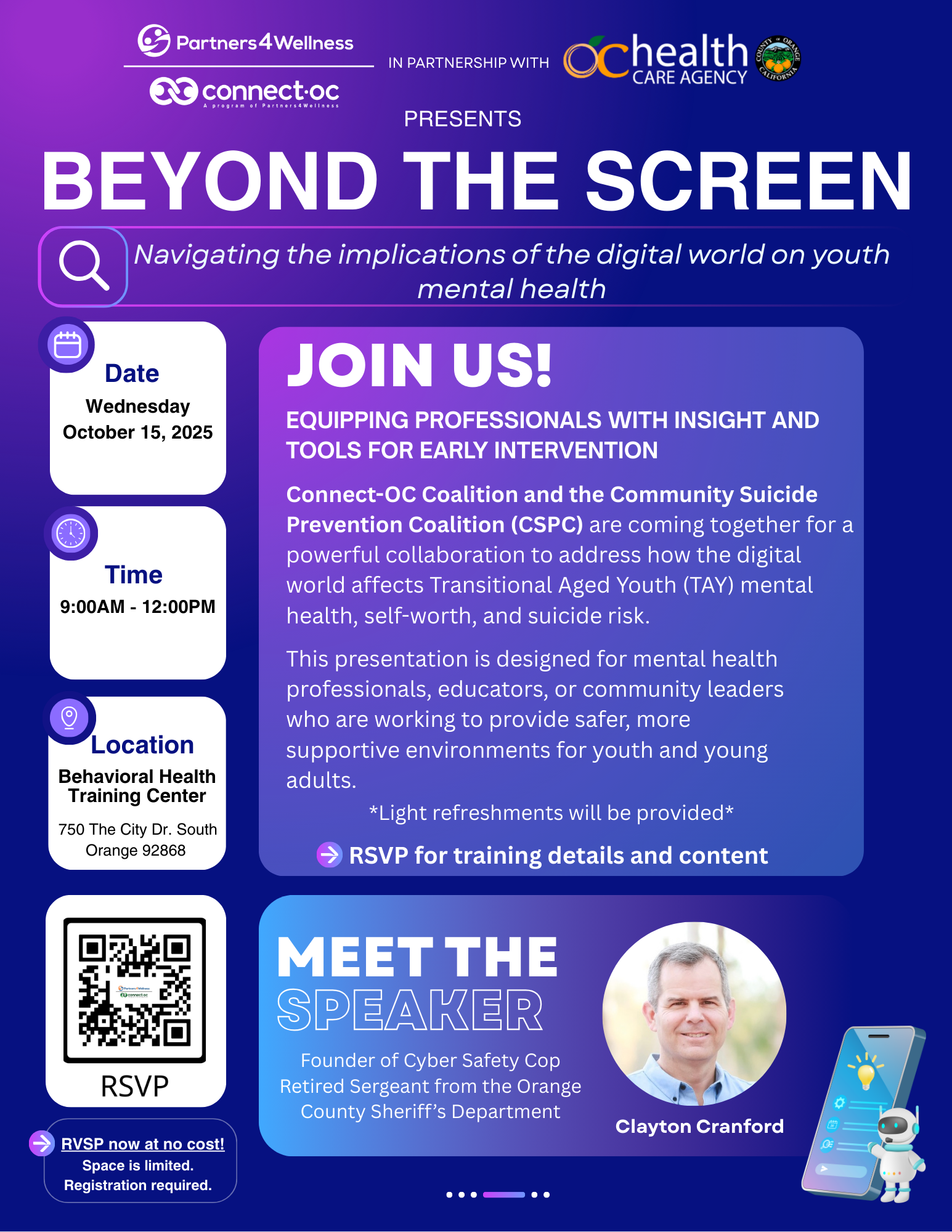 Connect-OC Coalition Meeting - Beyond the Screen: Navigating the implications of the digital world on youth mental health