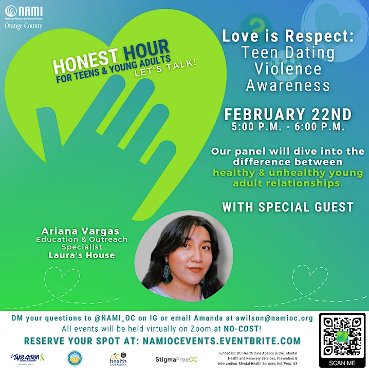 NAMI OC Honest Hour: Love is Respect - Teen Dating Violence Awareness