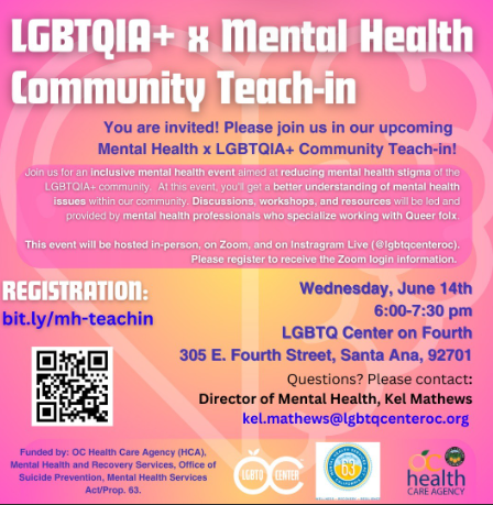 LGBTQIA+ Mental Health Community Teach-in
