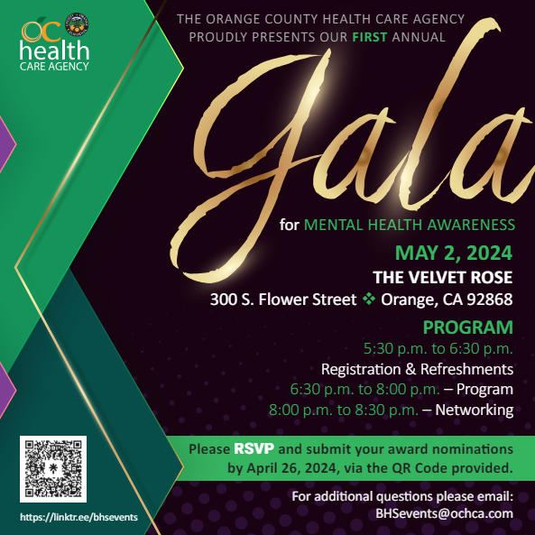 OC Health Care Agency’s First Annual Gala for Mental Health Awareness