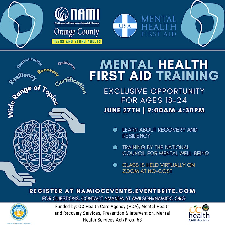 Mental Health First Aid Training for Young Adults (18-24)