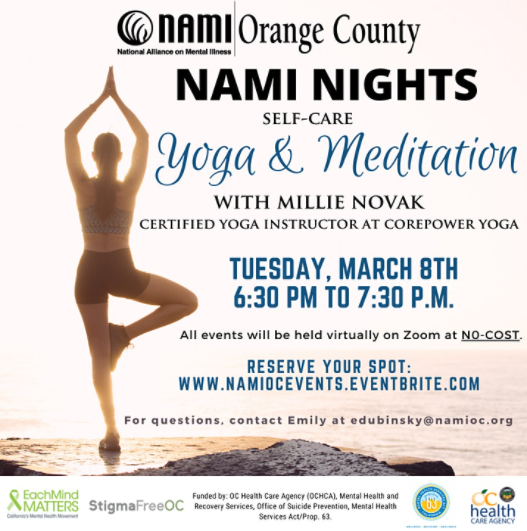 NAMI Nights: Self-Care Yoga & Meditation