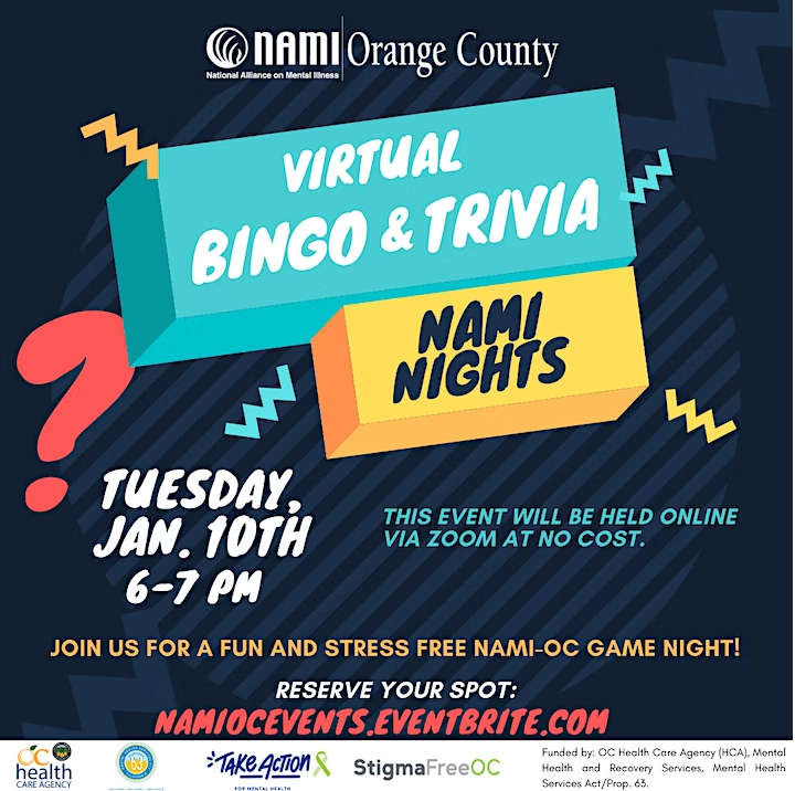 NAMI Nights: Virtual Bingo and Trivia