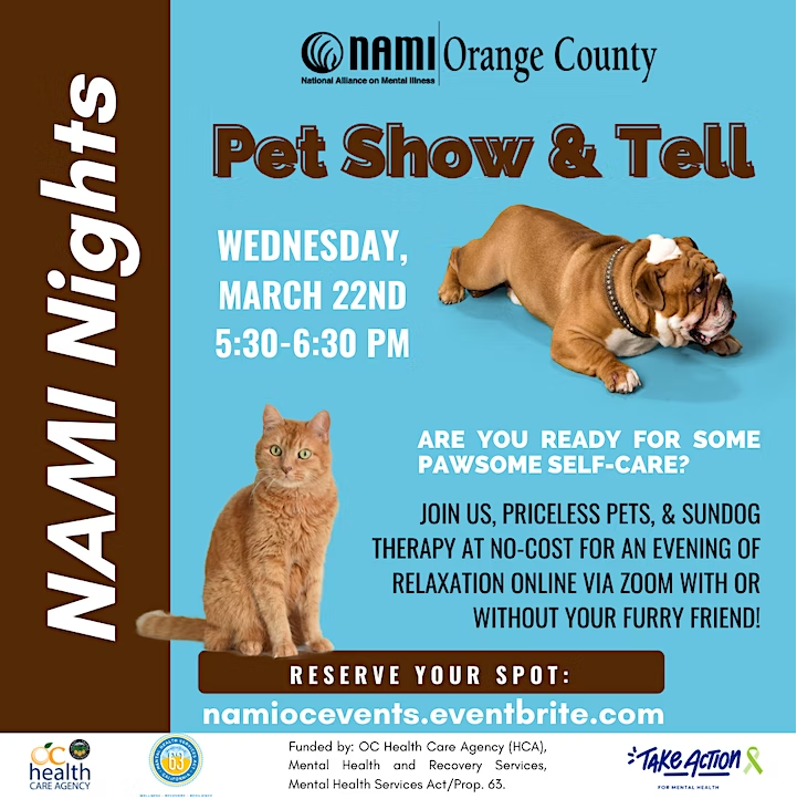 Pet Show & Tell NAMI Night
