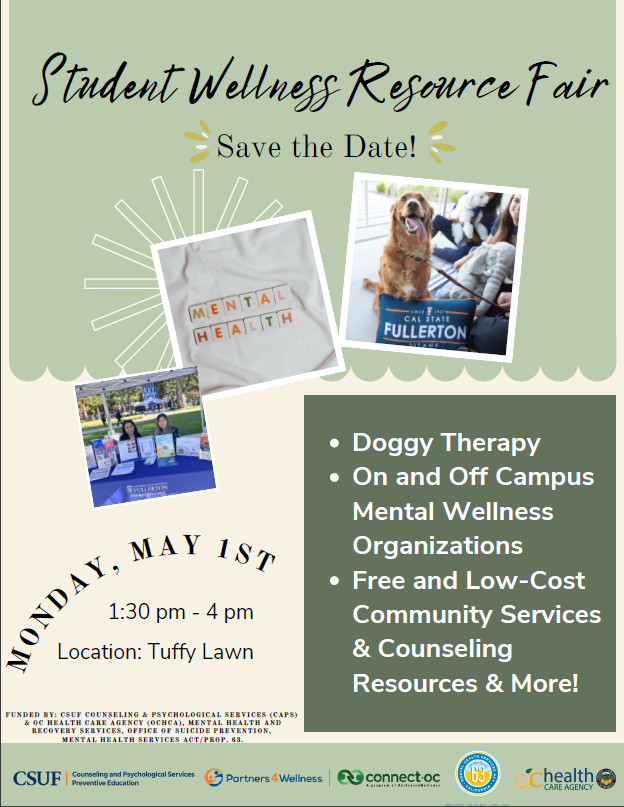 Cal State Fullerton Student Wellness Resource Fair