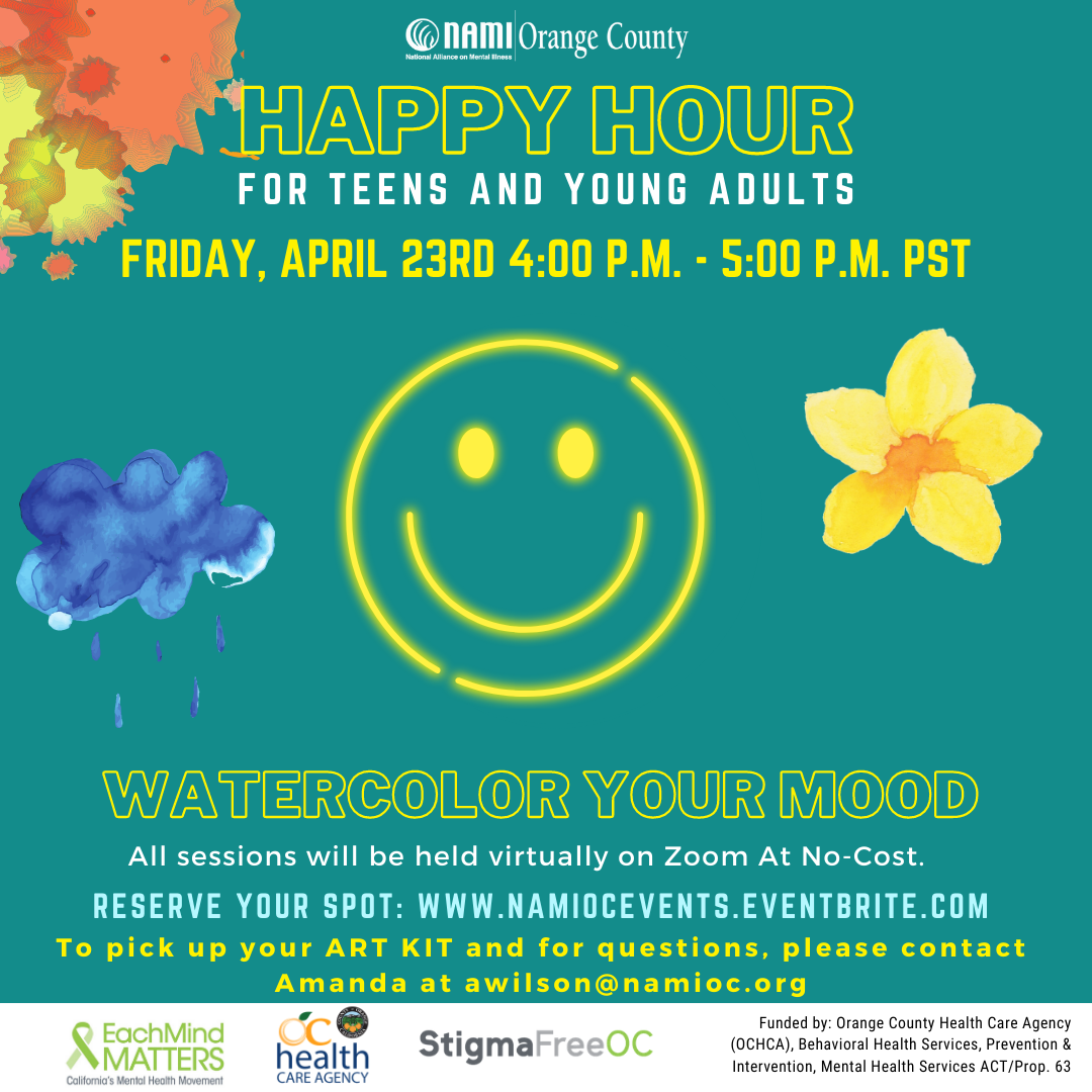 Watercolor Your Mood Happy Hour