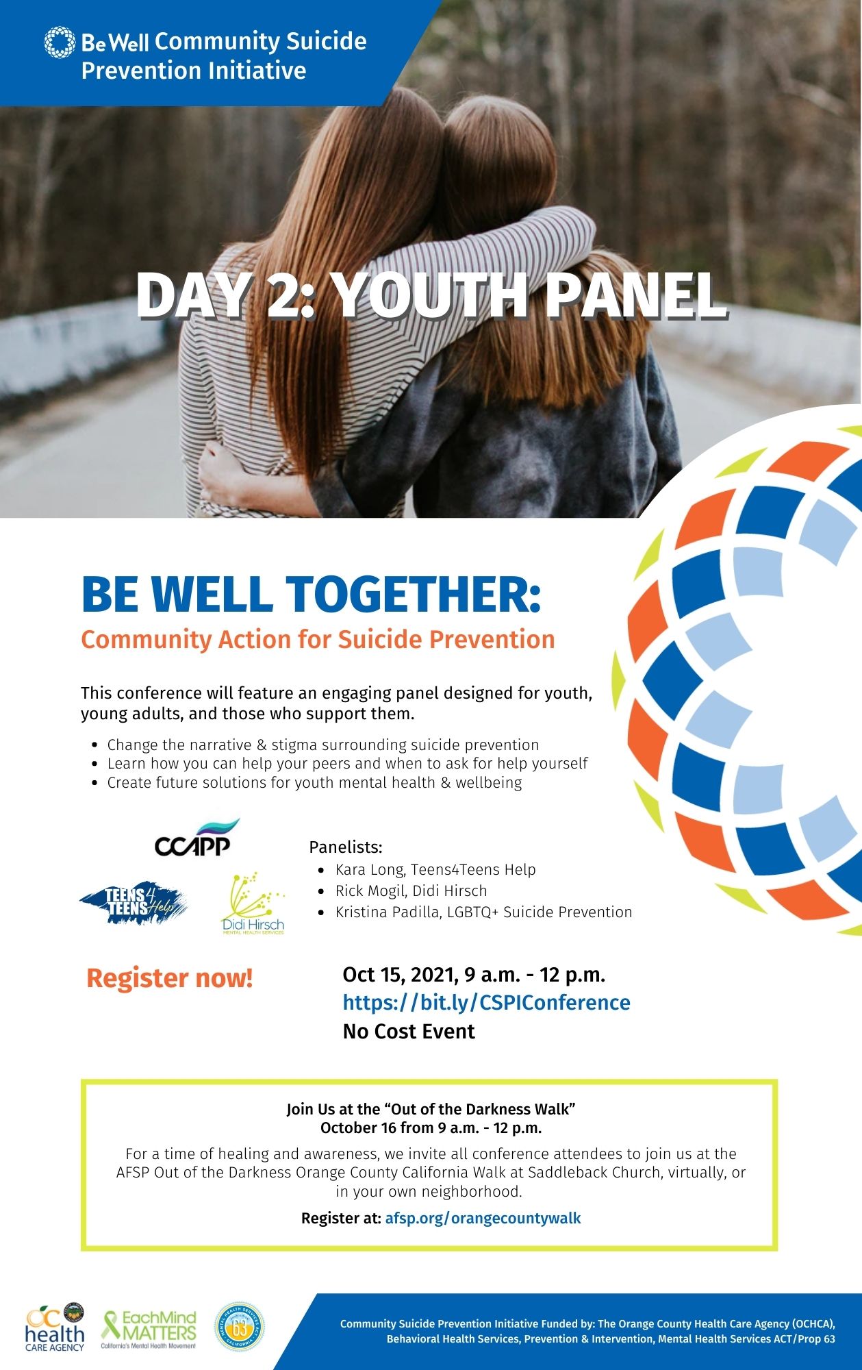 Be Well Together: Community Action for Suicide Prevention Youth Panel