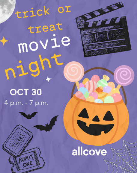 Allcove Trick or Treat Movie Night