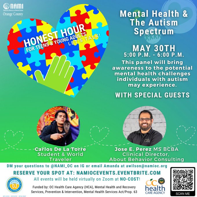 Honest Hour: Mental Health and the Autism Spectrum