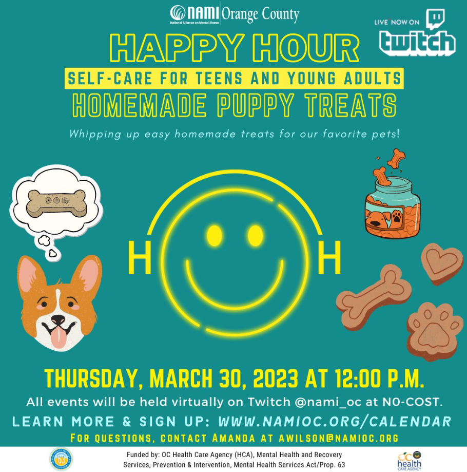 NAMI HAPPY HOUR: Homemade Puppy Treats via Twitch