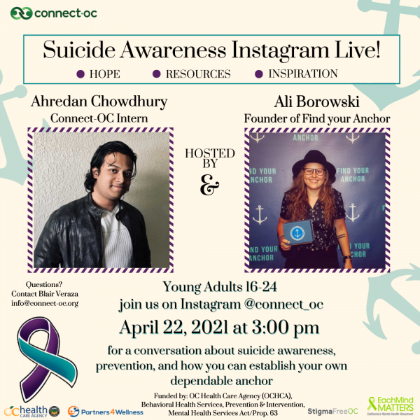 Instagram Live: Discussing Suicide Prevention with Find Your Anchor